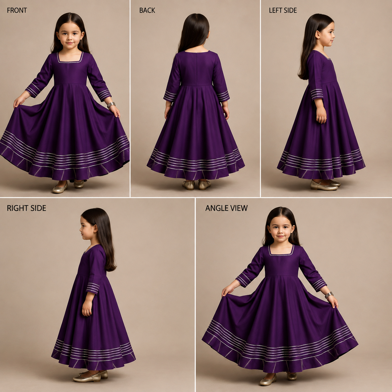 Pre Order: Brinjal Silk Dress