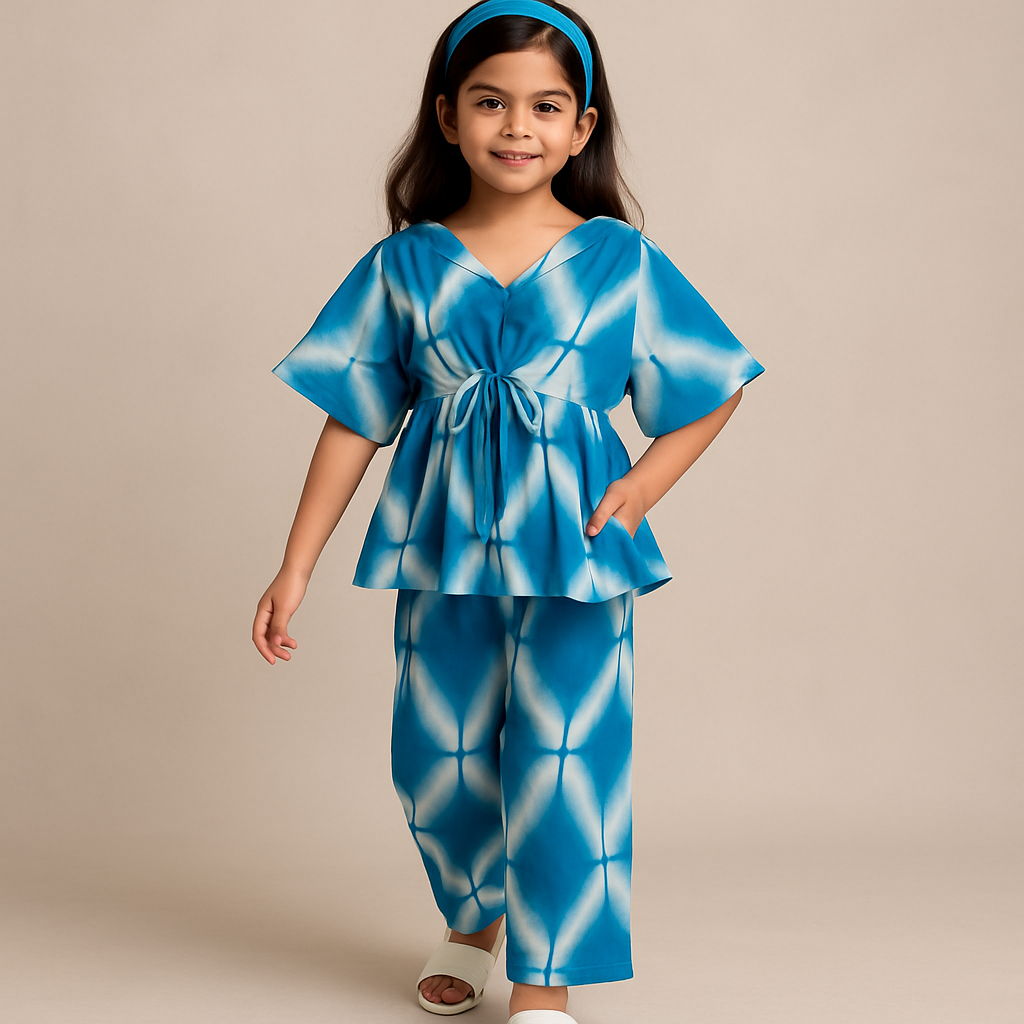 Pre Order: Blue Tie Dye Coord Set