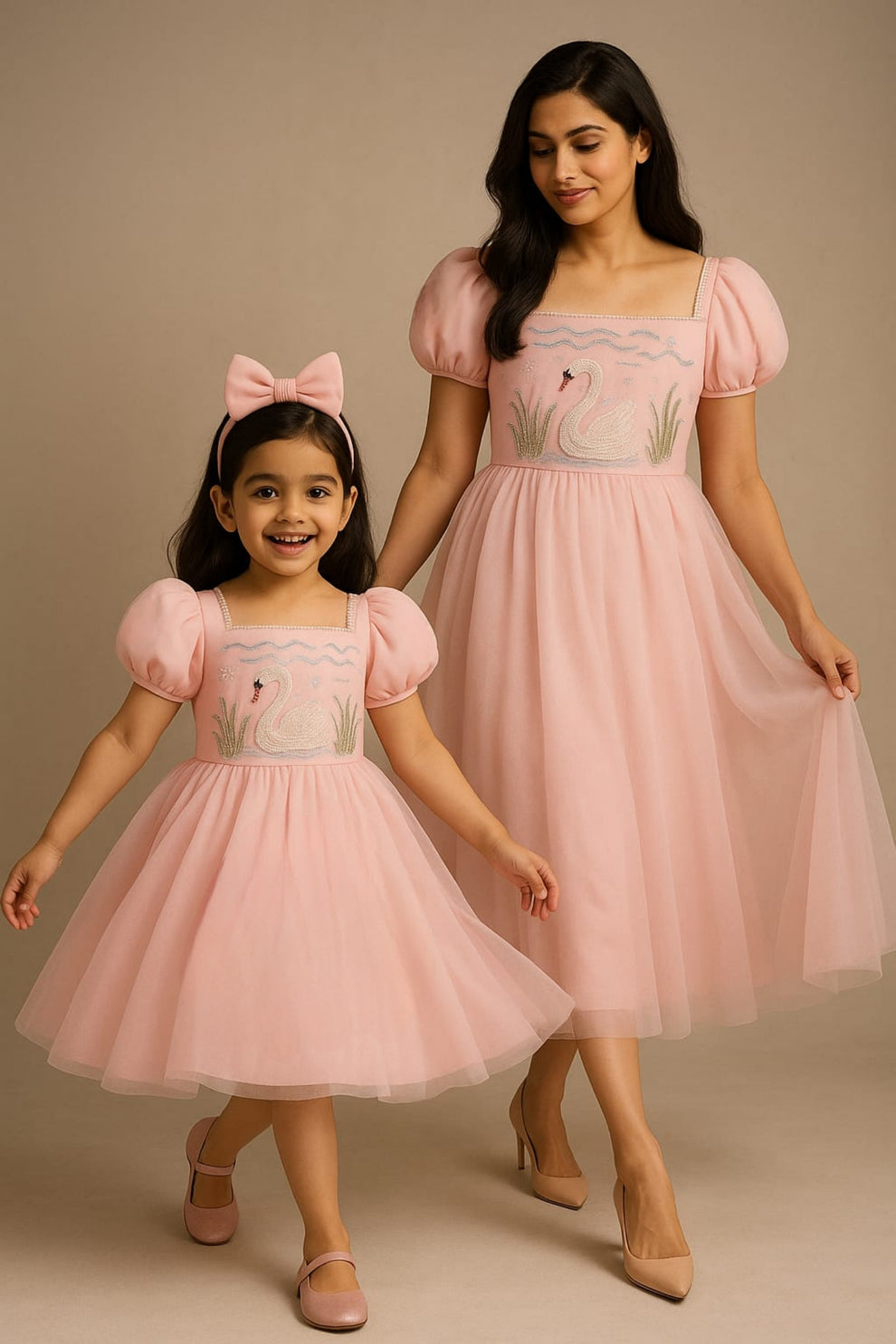 RTD Pre Order: Swan Pearl Deatailed Frock