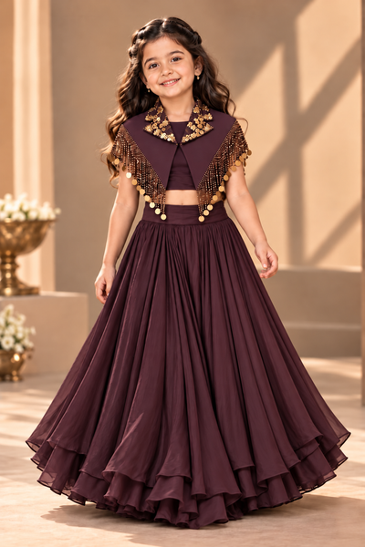 Pre Order: Cocoa Royale Lehenga