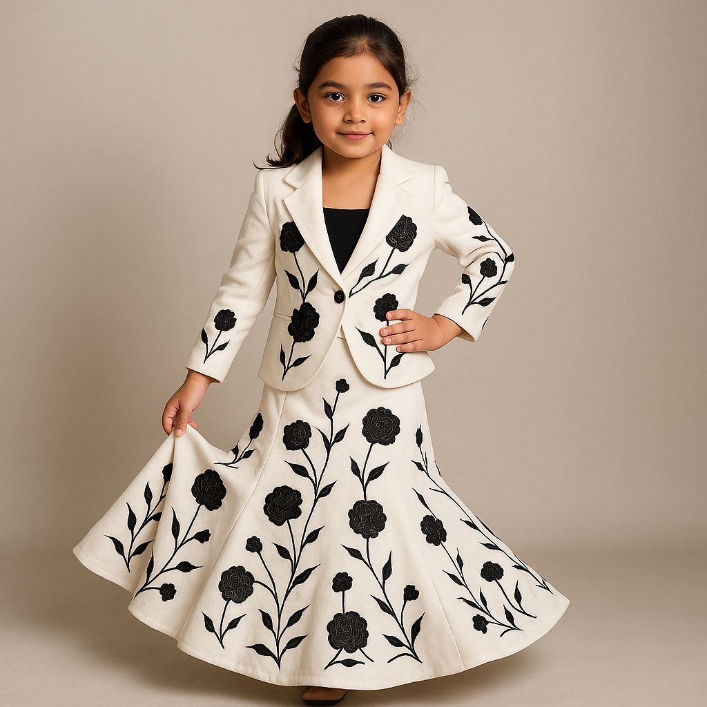 Pre Order: Rose Royale Ensemble Lehenga Set