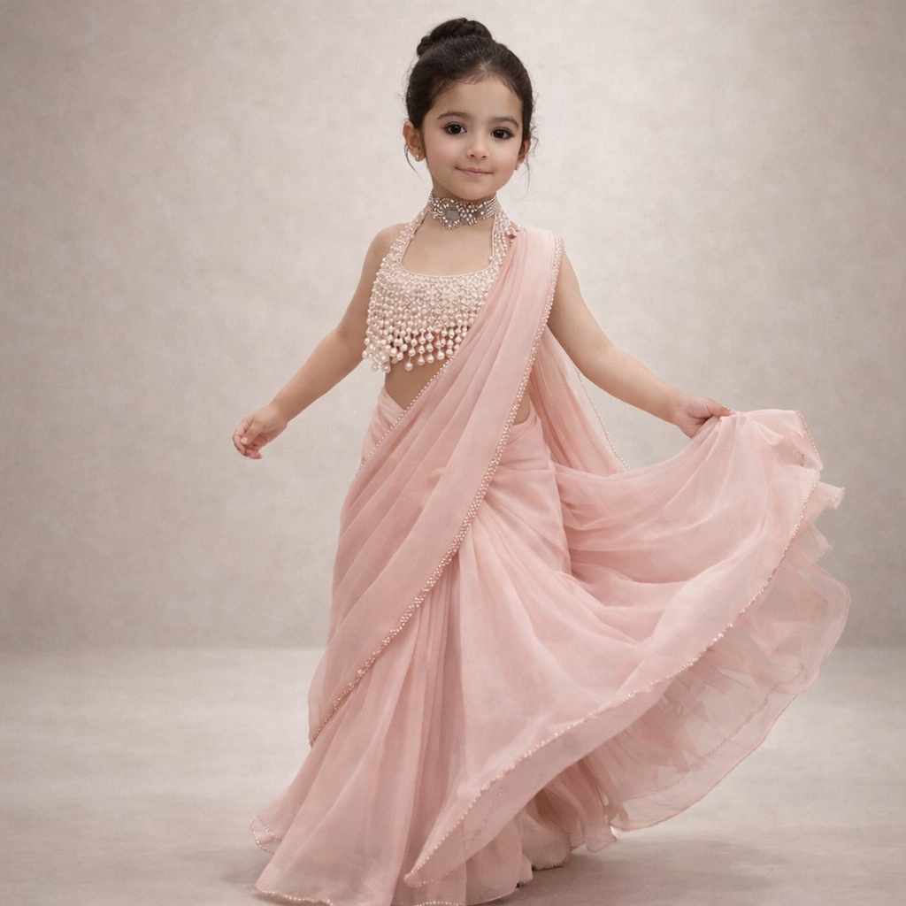 Pre Order: Pearl Noor Saree Set