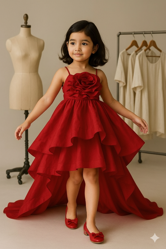 Pre Order: Exclusive Glamorous Red Trail Dress