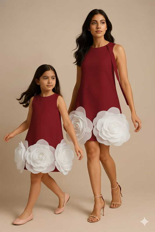 Pre Order: White Rose Dress