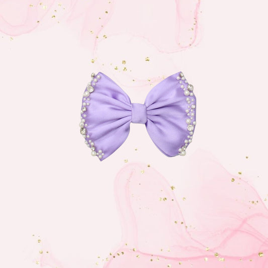 Pre Order: Beautiful Lavender Satin Hair Clip