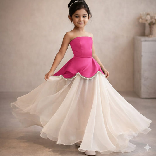 Pre Order: Pearl Pink Party Gown