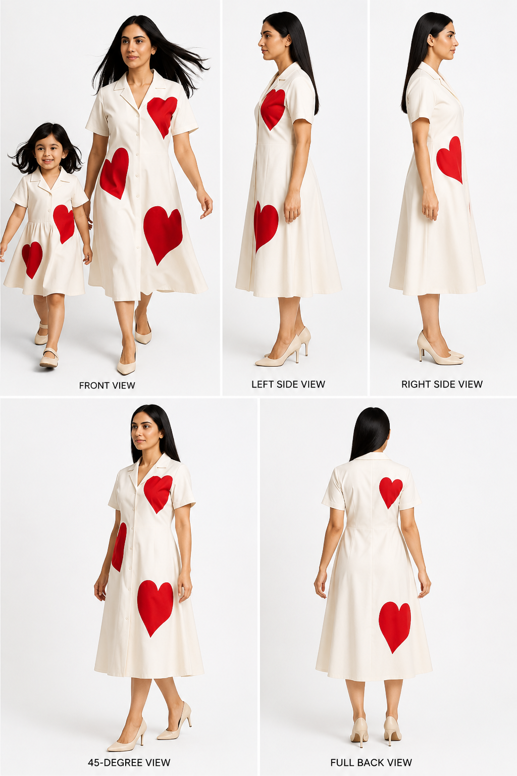 Pre Order: Red Heart Hand Painted Dress