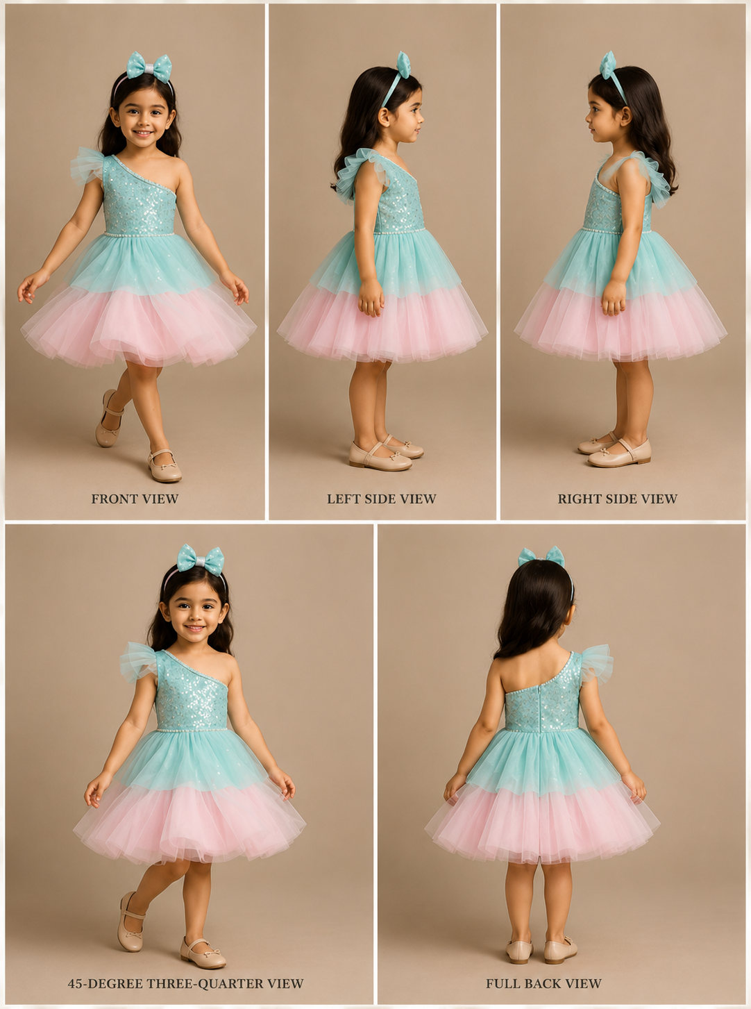 Pre Order: Double Color Shimmer Frock