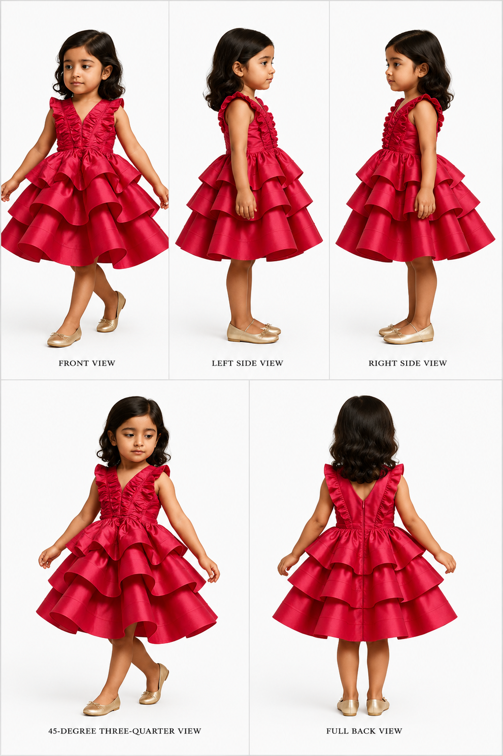Pre Order: Exclusive Pink Frills Enhanced Layered Dress