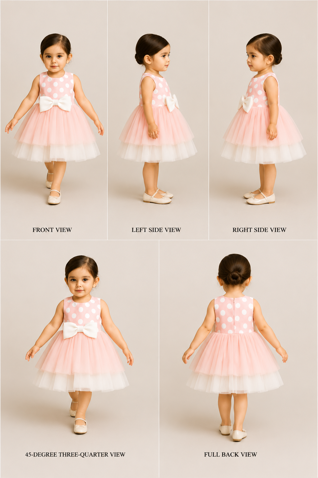 Pre Order: Peach Printed Layered Dress