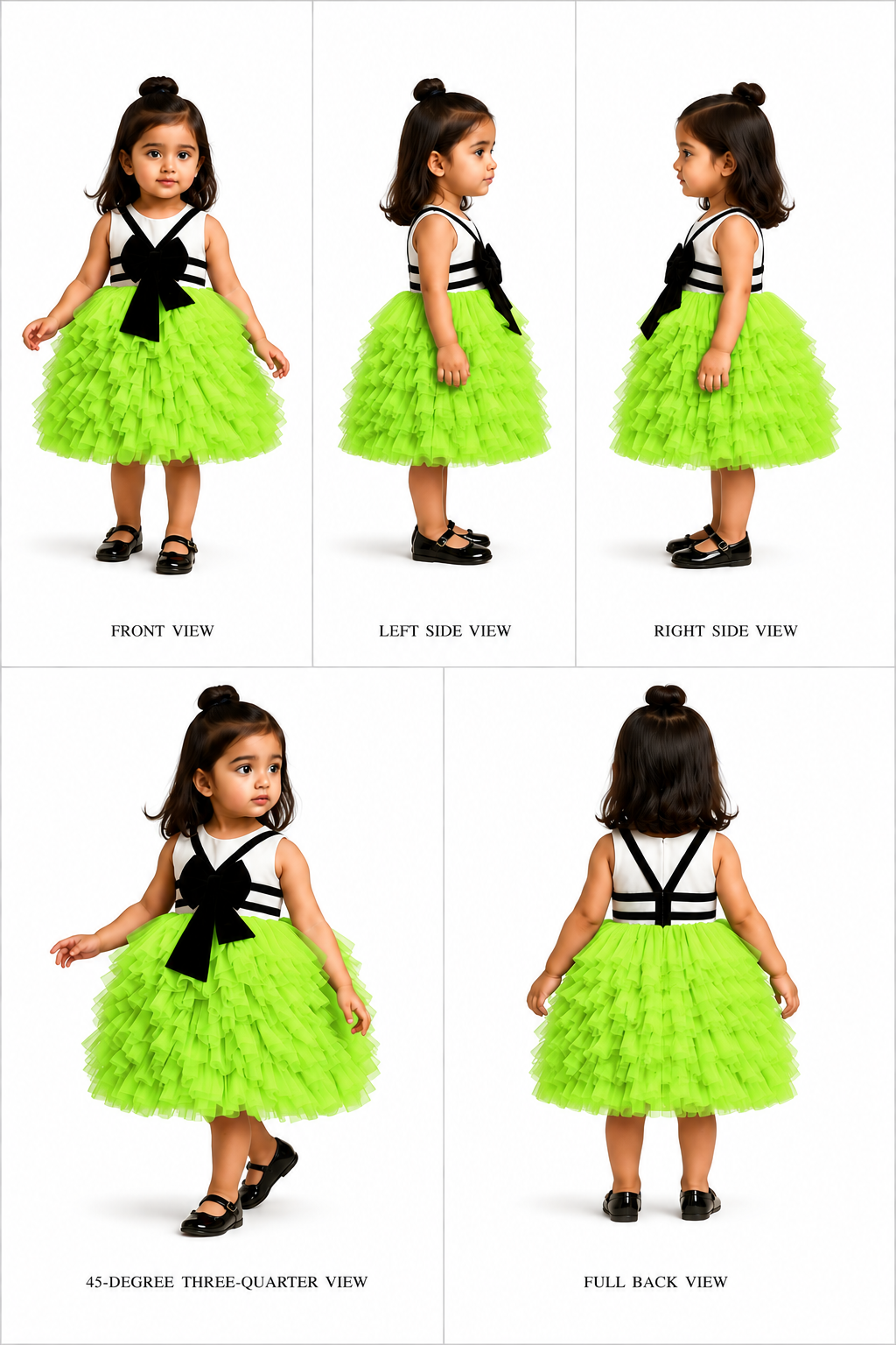 Pre Order: Detailed Ruffle Frilly Party Dress
