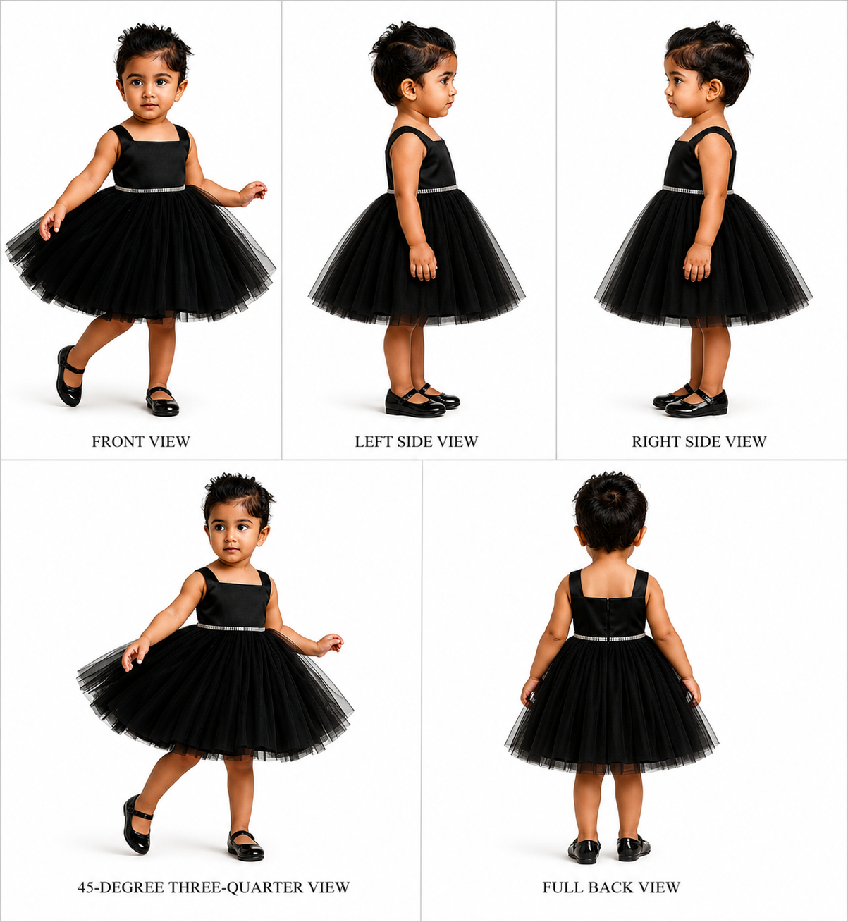 Pre Order: Fonz Black Net Dress