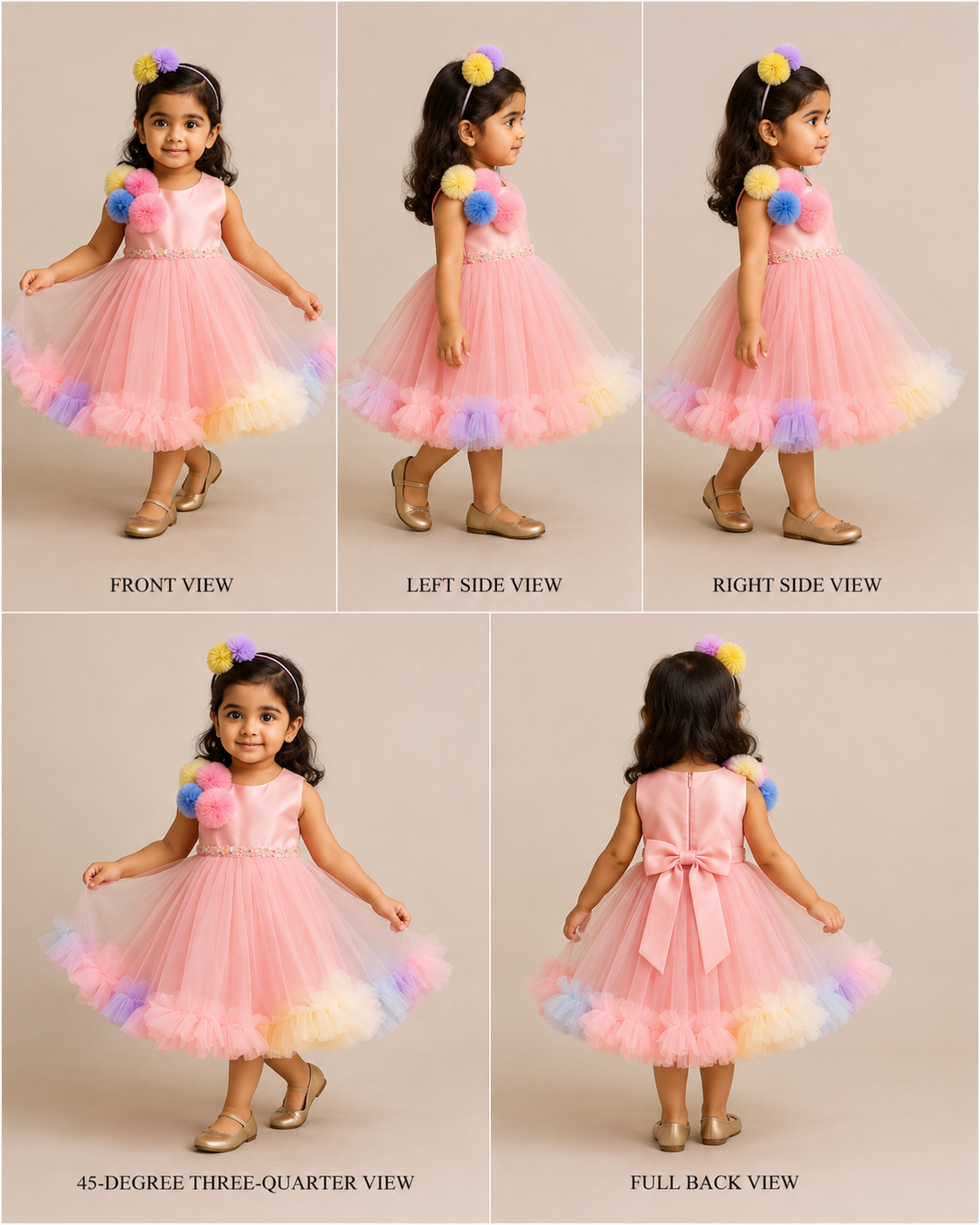 Pre Order: Jed Multicolour Net Dress