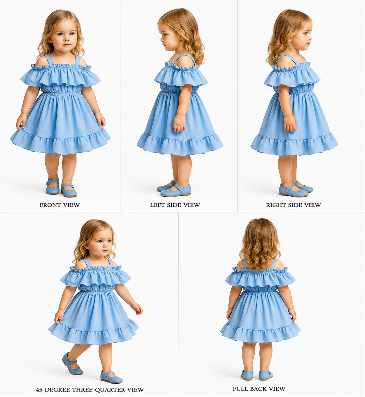 Pre Order: Divine Blue Georgette Dress