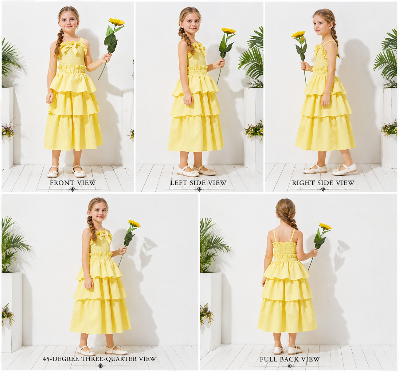 Pre Order: Cordial Summer Yellow Cotton Dress