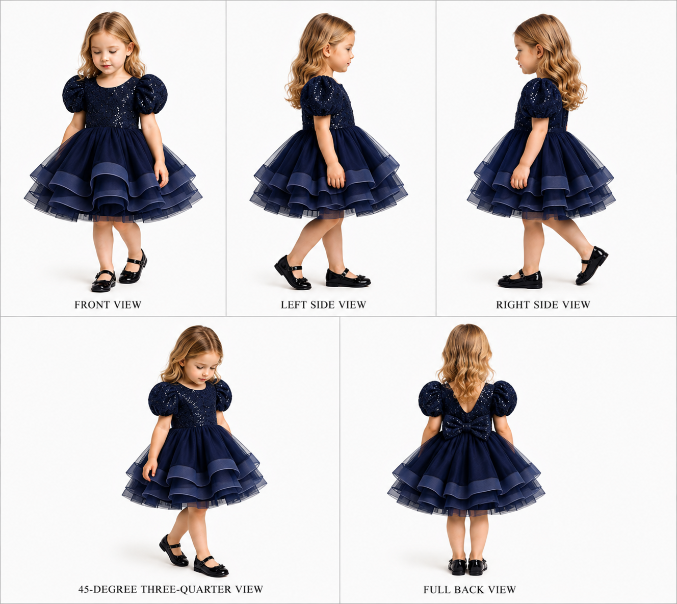 Pre Order: Sequined Ruffled Dress