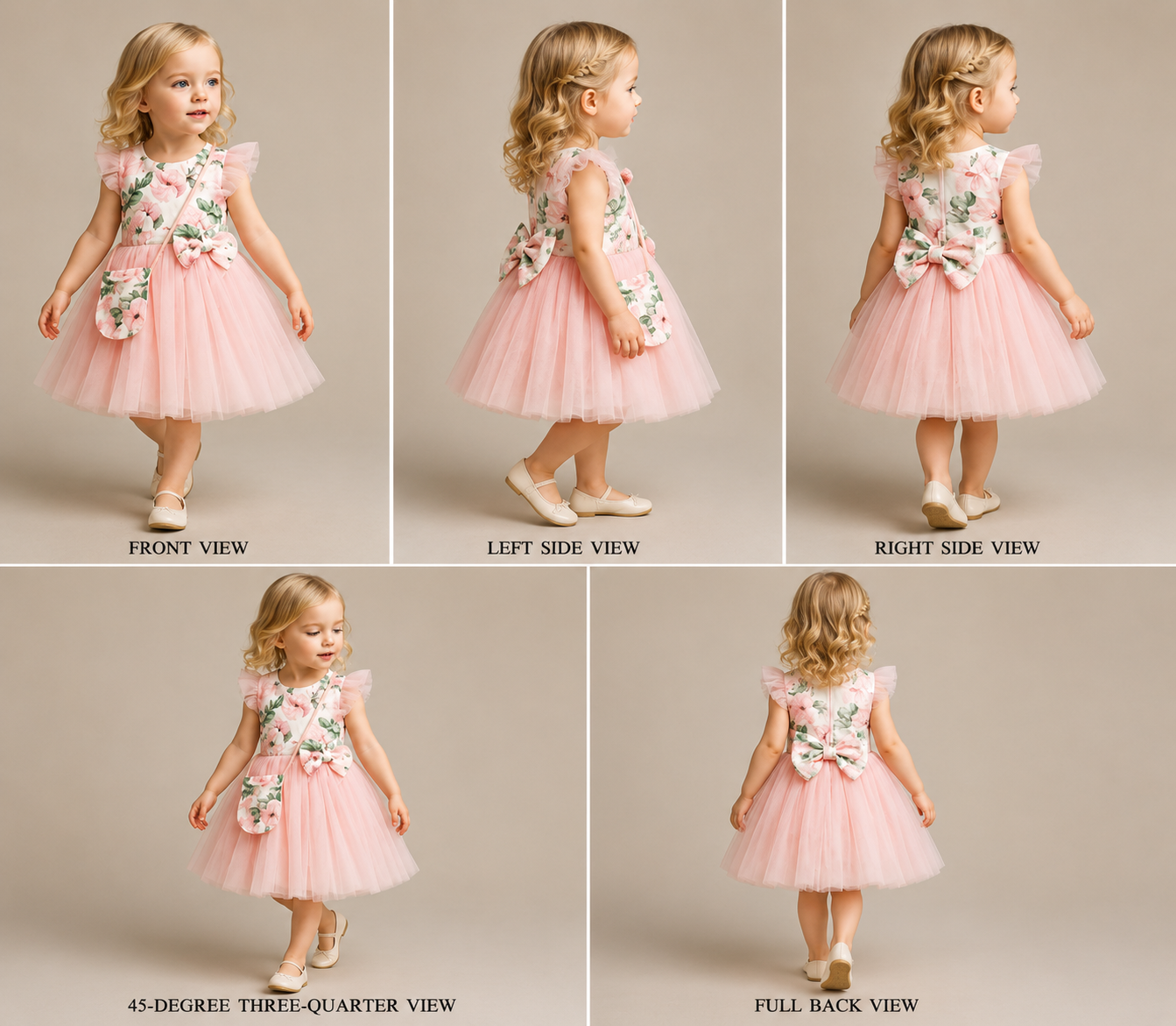 Pre Order: Exquisite Floral Printed Frilly Dress