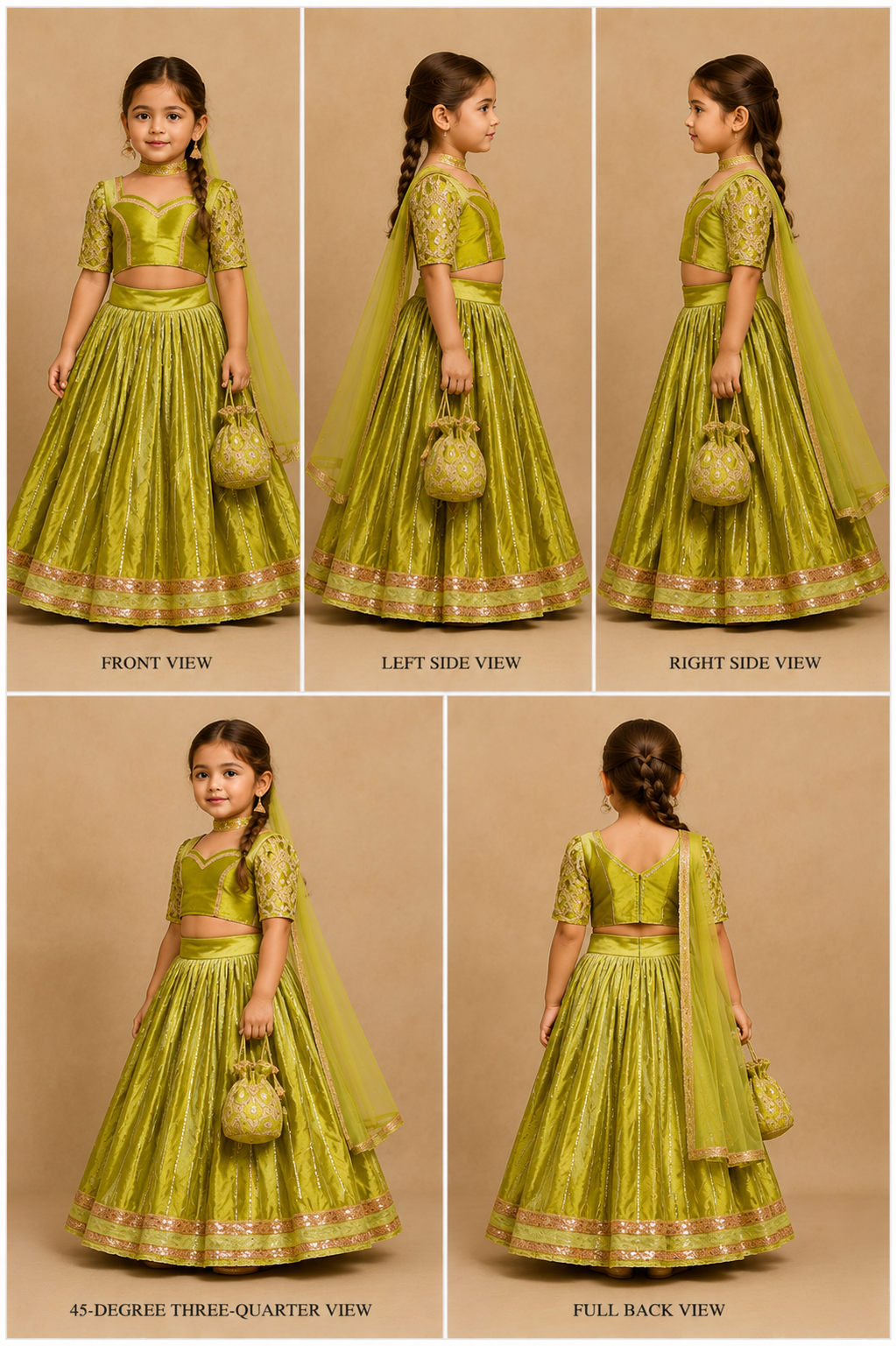 Pre Order: Lace Gota Detailed Lehenga Set
