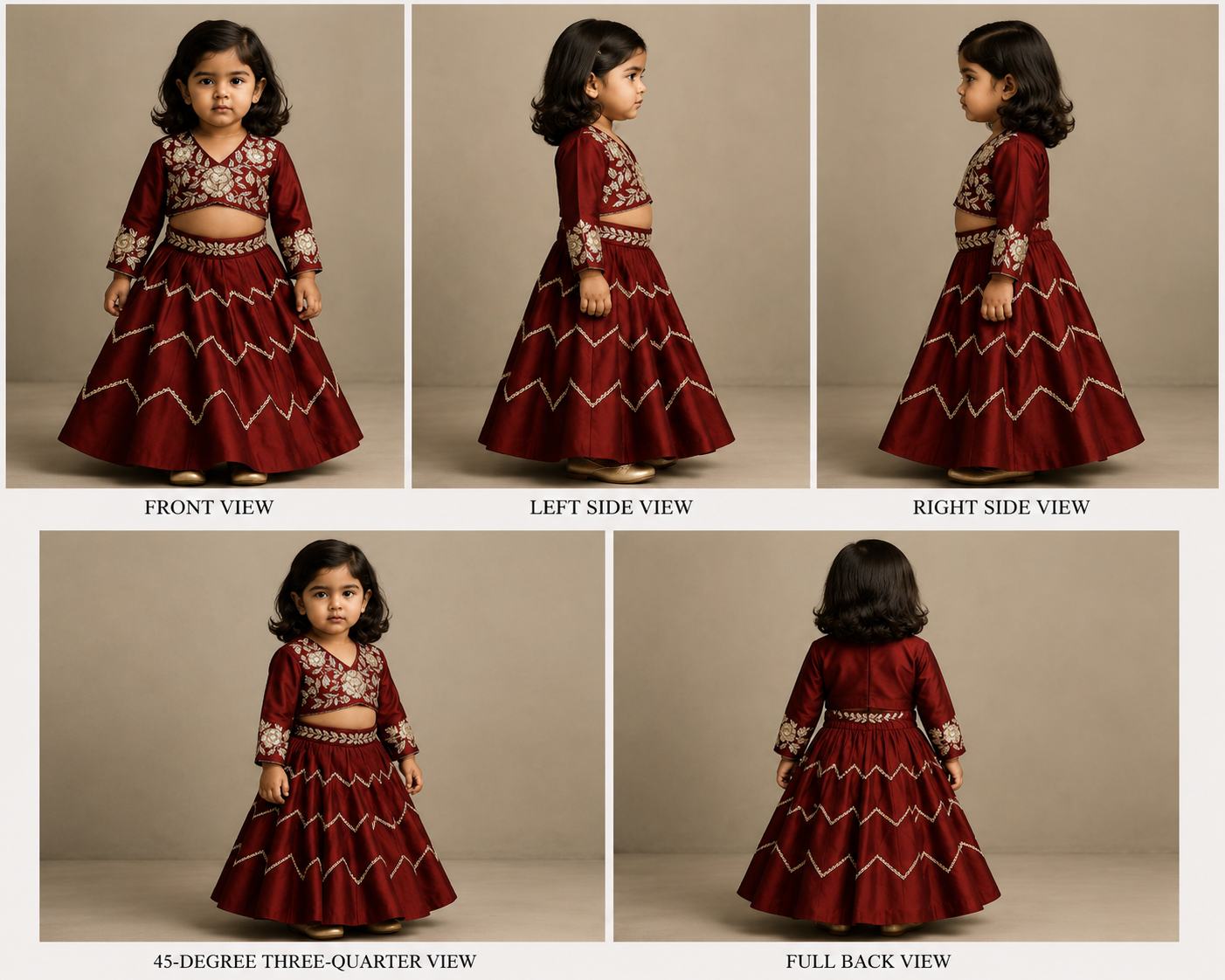 Pre Order: Embroidered Top And Lehenga With Matching Net Dupatta