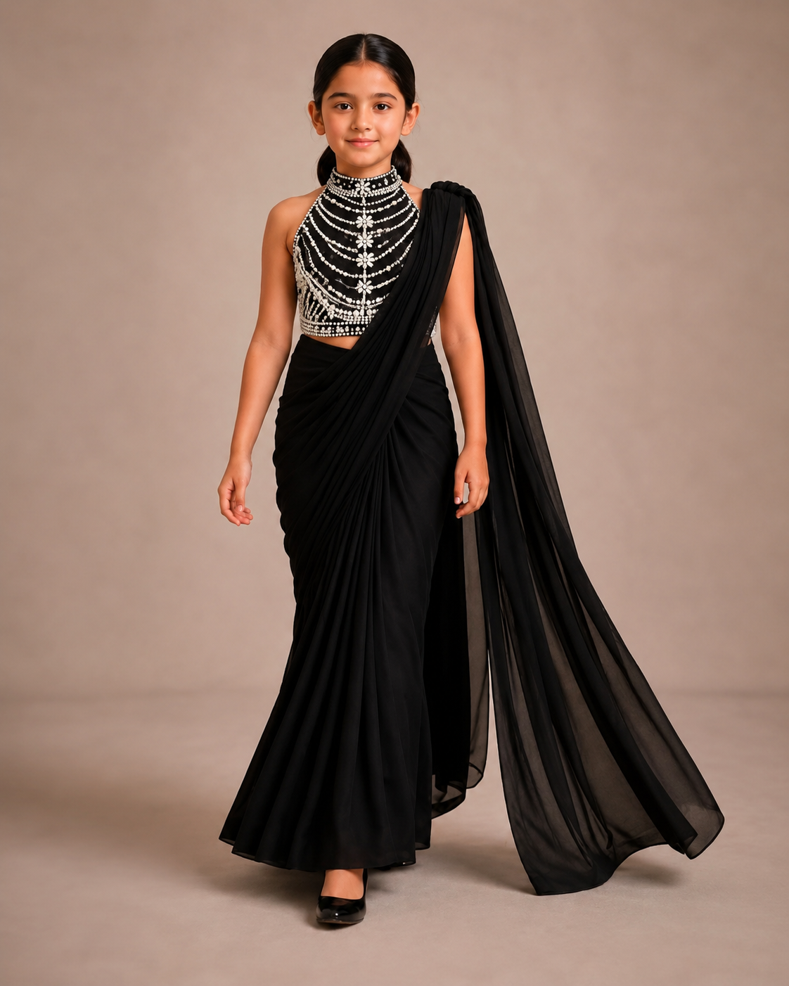 Pre Order: Black Diamond Princess Saree
