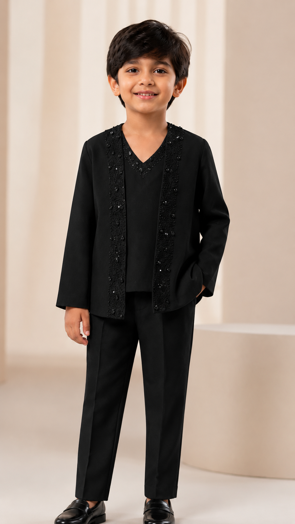 Pre Order: The Pearl Lapel Indo-Western Set