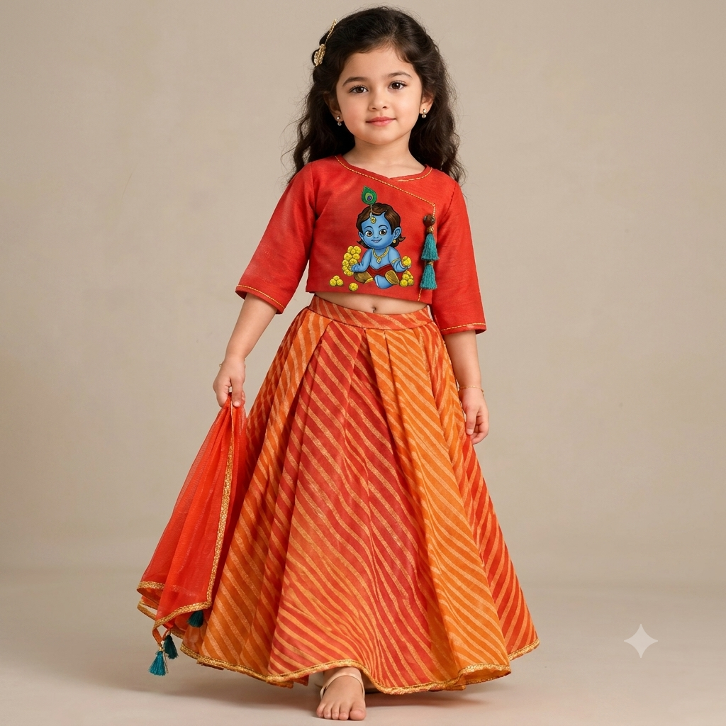 Pre Order: Radha Kumkum Lehenga Set