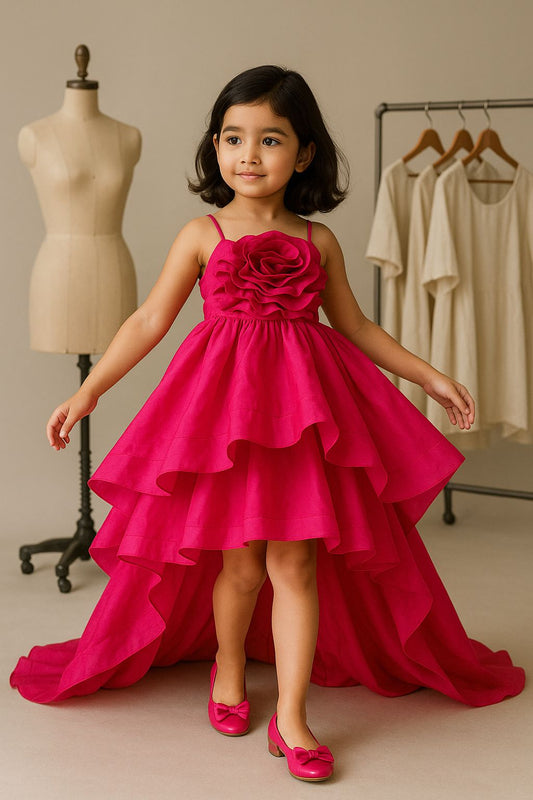 Pre Order: Exclusive Glamorous Pink Trail Dress