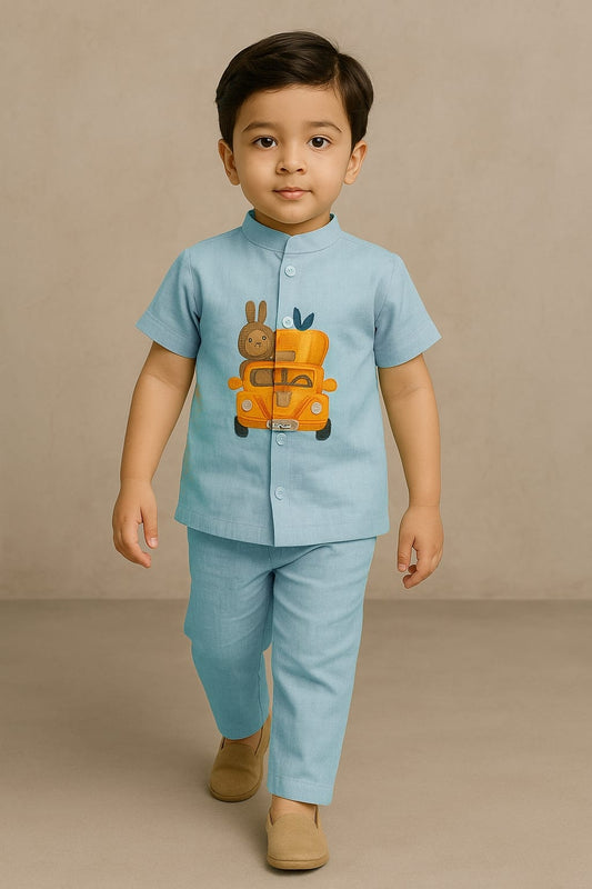 Pre Order: Blue Farm Hand Painted Coord Set