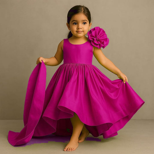 Pre Order: High Low Ruffles Enhanced Gown