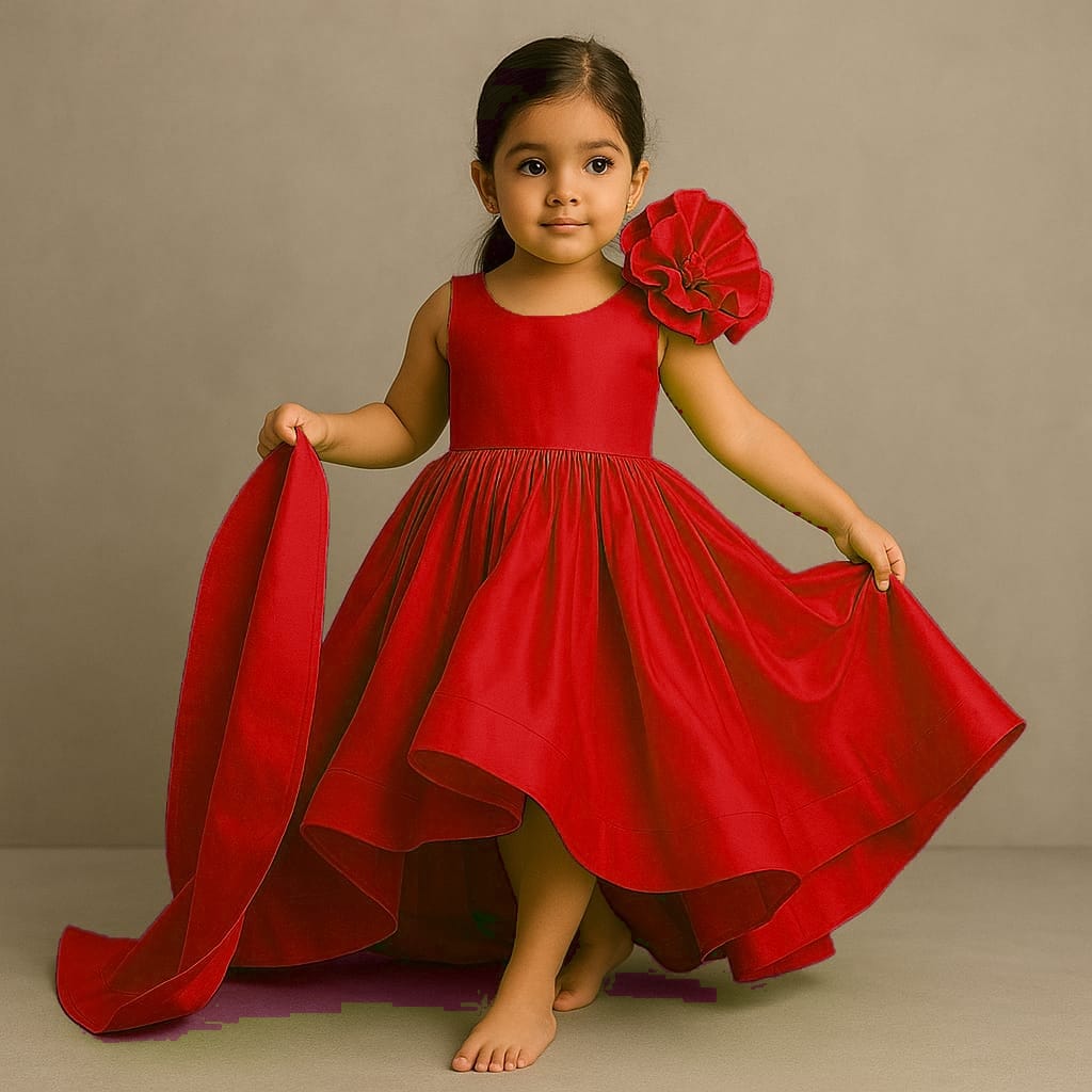 Pre Order: High Low Ruffles Enhanced Gown