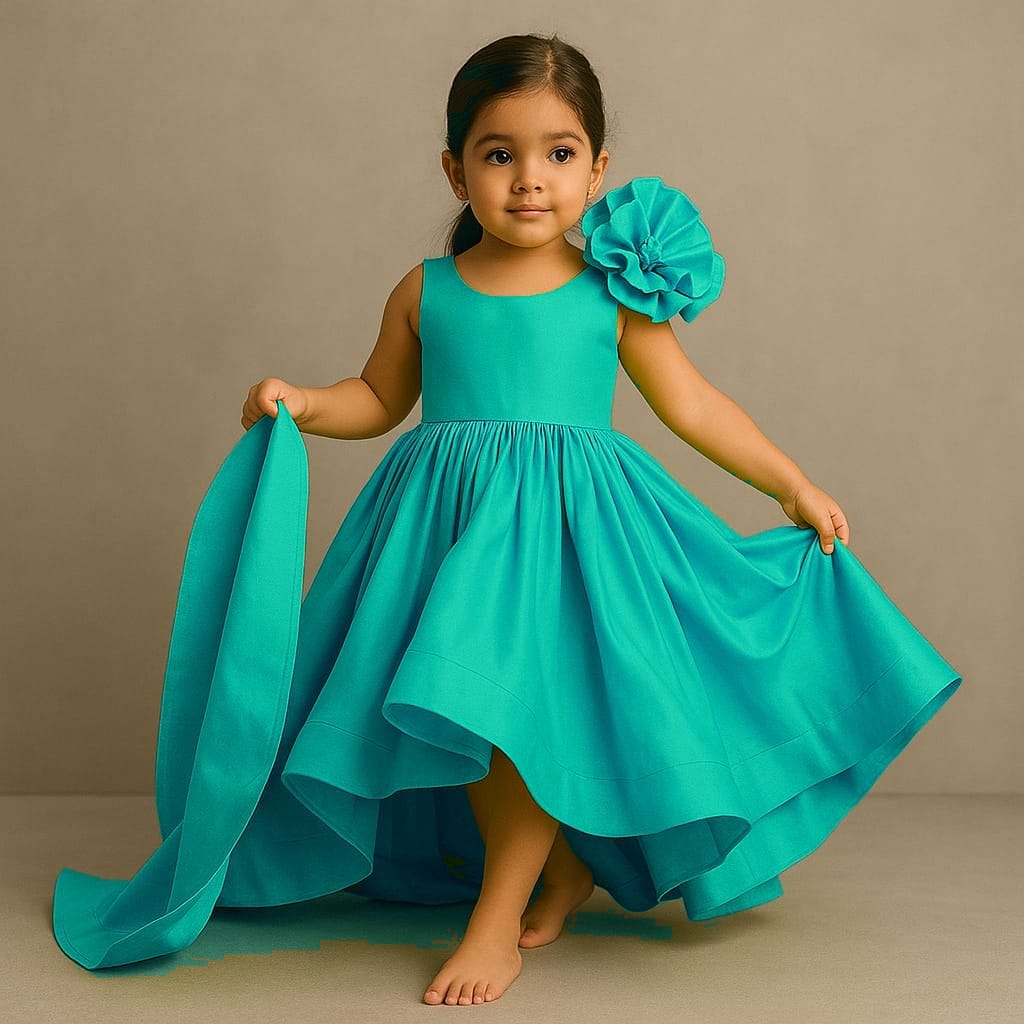 Pre Order: High Low Ruffles Enhanced Gown
