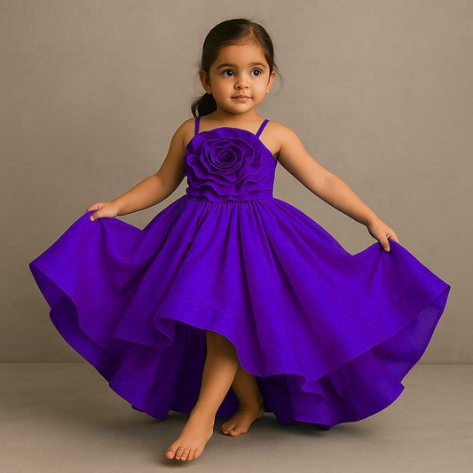Pre Order: Purple Glamorous Trail Dress