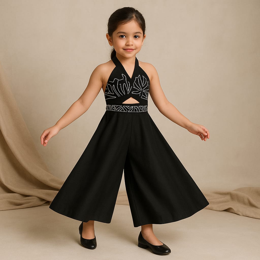 Pre Order: Black Halter Neck Jumpsuit