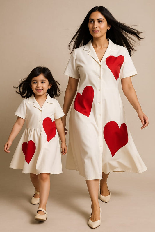 Pre Order: Red Heart Hand Painted Dress