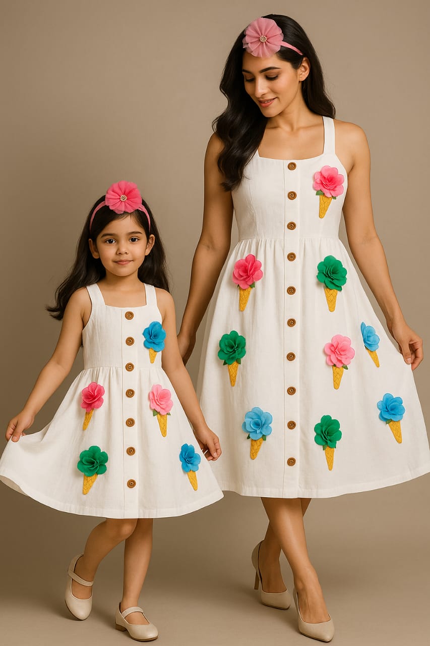 Pre Order: Ice Cream White Dress