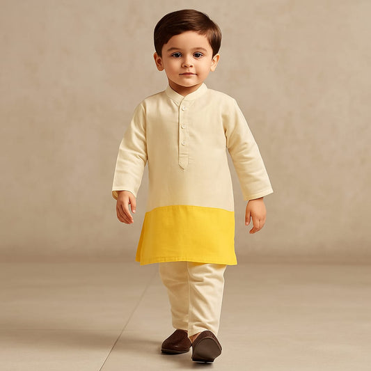 Pre Order: Dual Tone Kurta And Pyjama