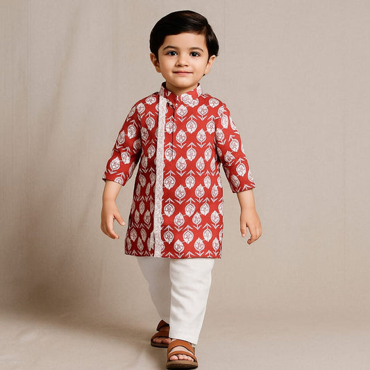Pre Order: Stylish Printed Kurta And Pyjama
