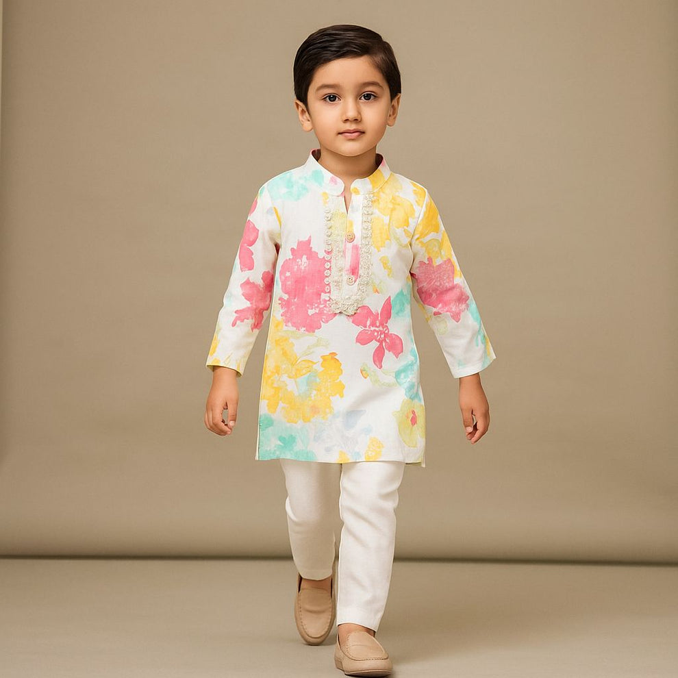 Pre Order: Printed Multicoloured Kurta
