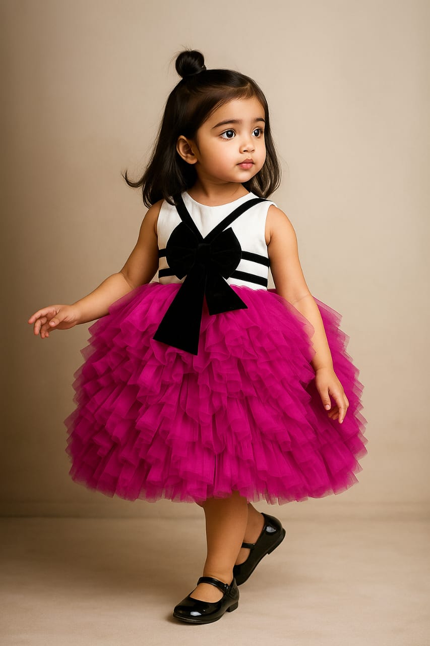 Pre Order: Detailed Ruffle Frilly Party Dress
