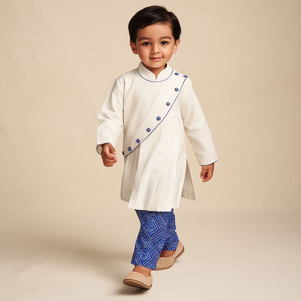 Pre Order: Stylish Kurta And Bandhani Printed Salwar