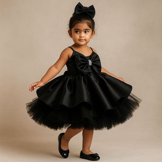 Pre Order: Cori Black Net Dress