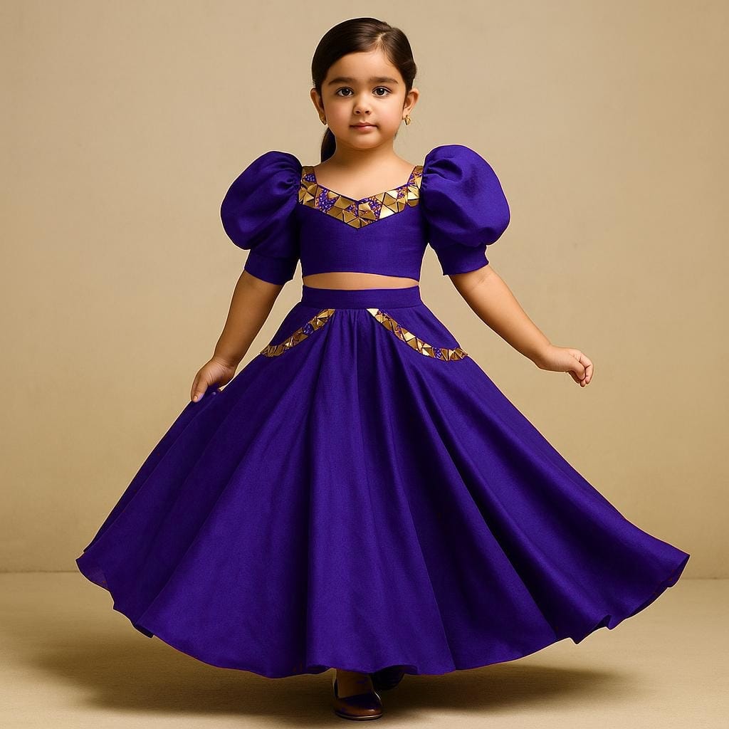 Pre Order: Embellished Top And Lehenga