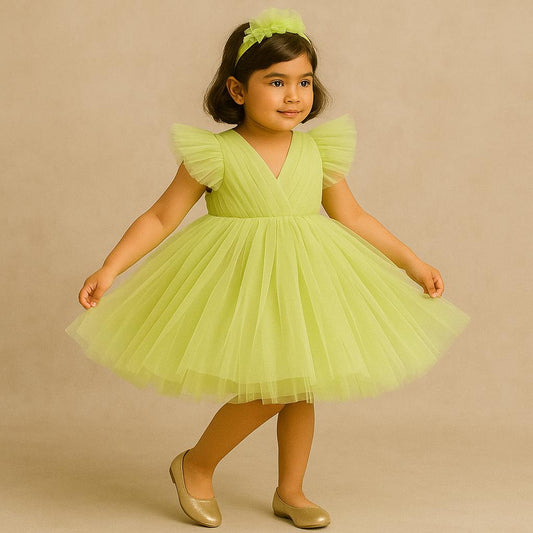 Pre Order: Ila Green Net Dress