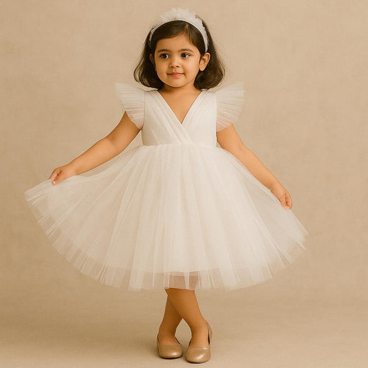 Pre Order: Ila White Net Dress