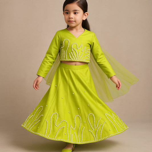 Pre Order: Neon Back Bow Enhanced Top With Flared Palazzo