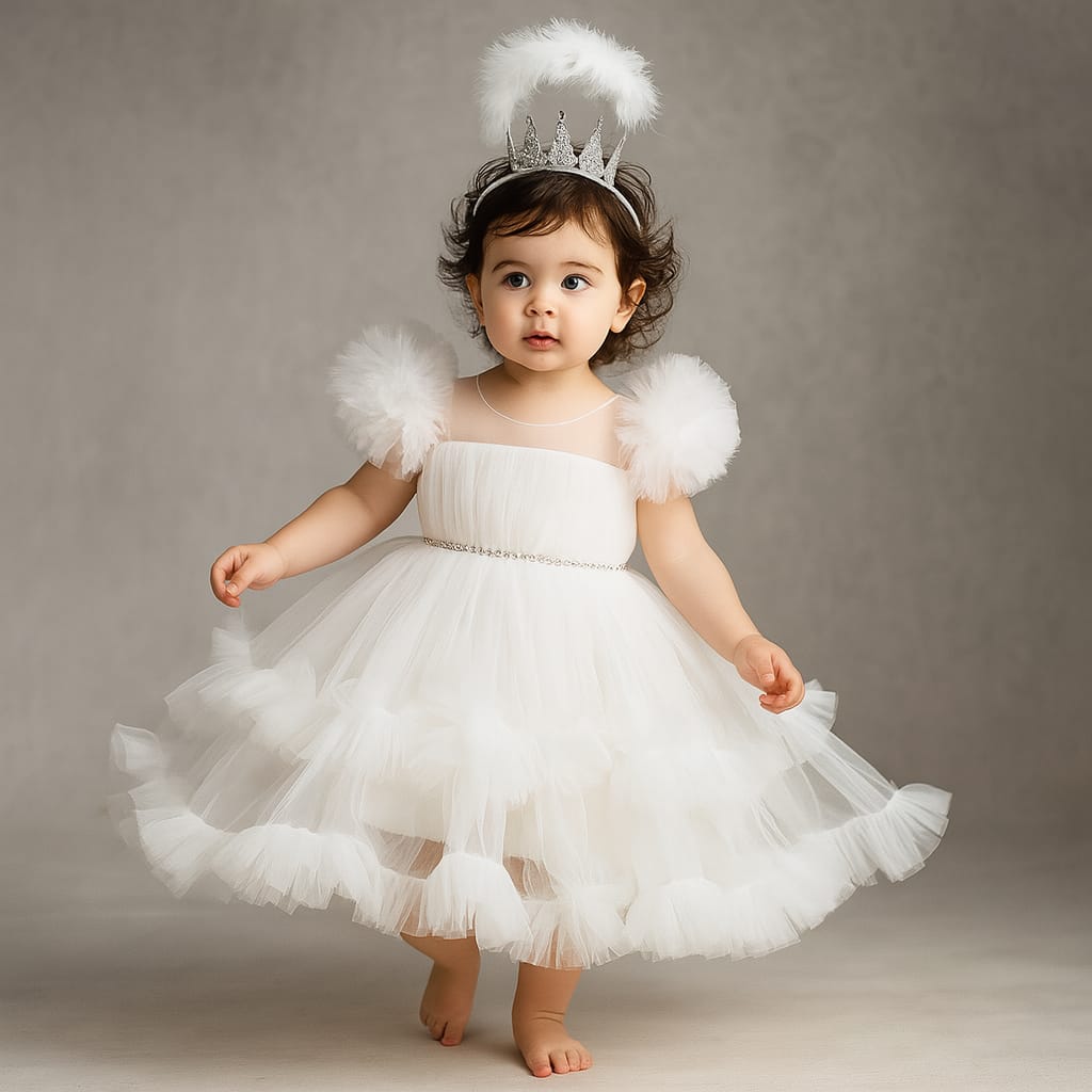 Pre Order: Mark White Net Dress