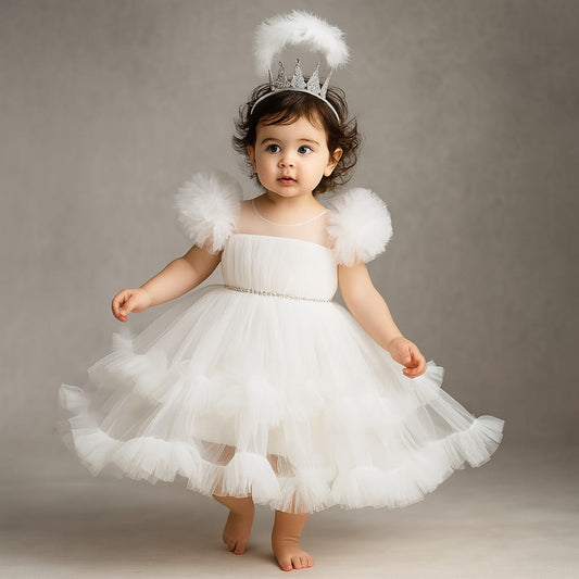 Pre Order: Mark White Net Dress