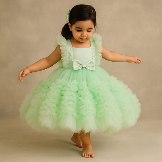 Pre Order: Niko Mint Net Dress