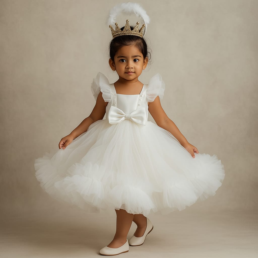 Pre Order: Niko White Net Dress