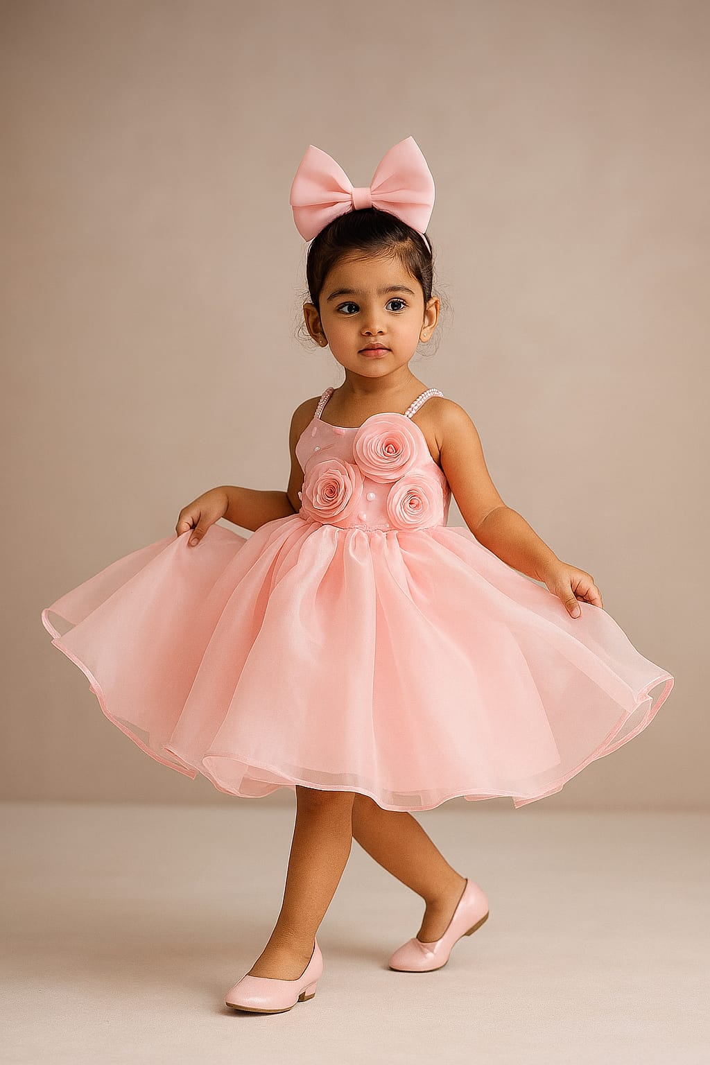 Pre Order: Mia Pink Organza Dress